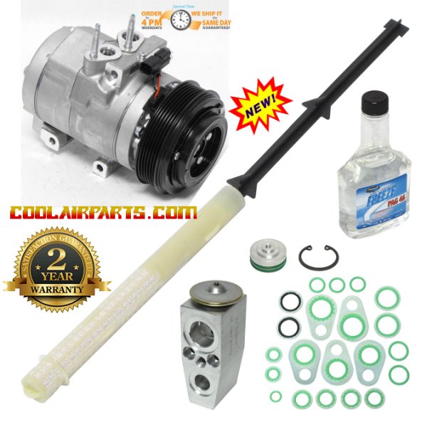 YCC258 New AC COMPRESSOR 2009- 2015 FORD F350, F450, F550 BC3Z19703B FULL AC KIT